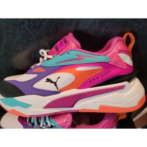 Women Puma Rs Fast Hypnotize Sneaker-  Size 6 - Vibrant Colors -  Brand New - Picture 15 of 16